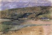 Cliffs at the Edge of the Sea, Edgar Degas